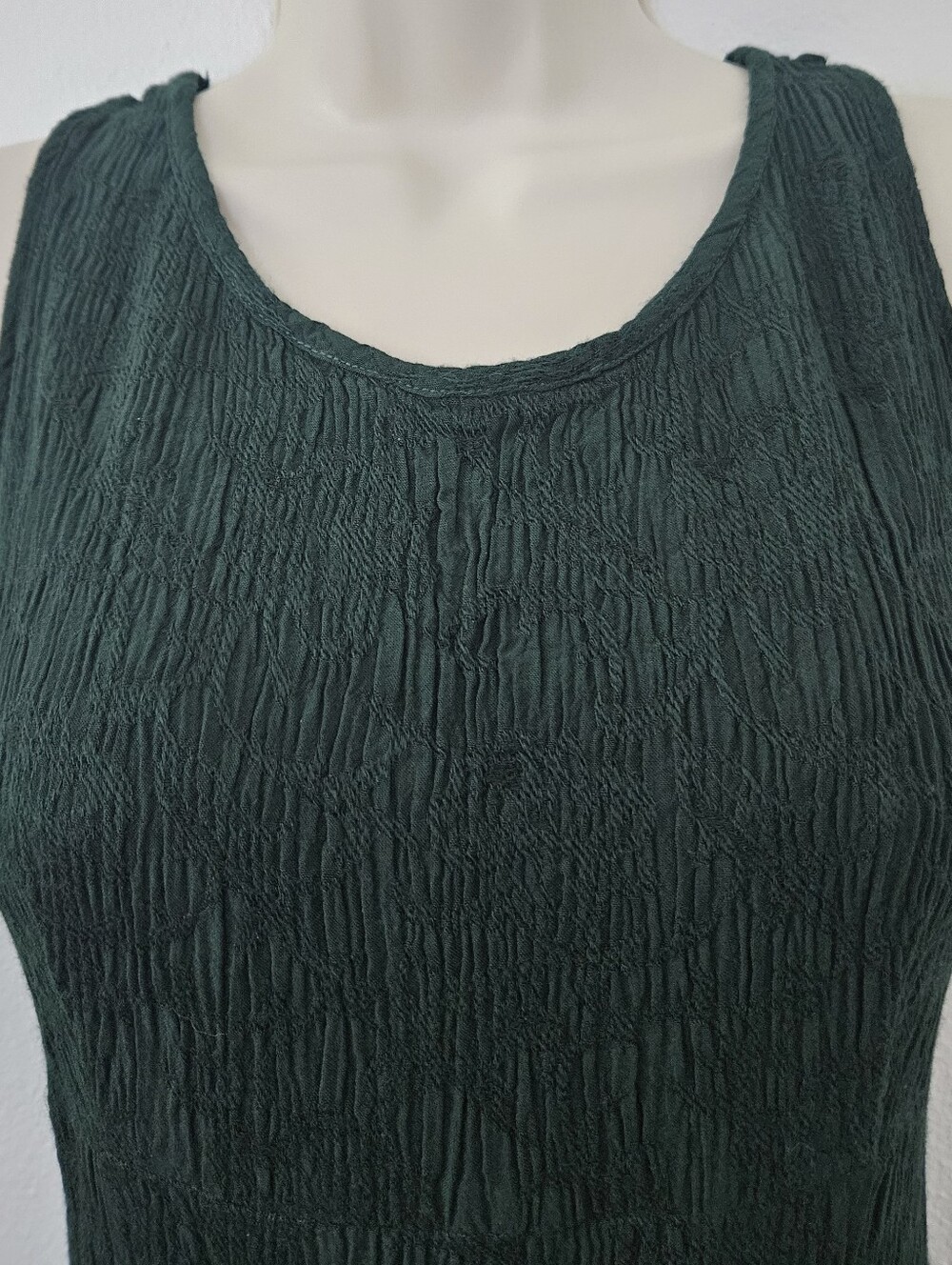 vintage embroider 90s y2k cottage grunge boho urban indie hippie midi dress - Picture 3 of 7